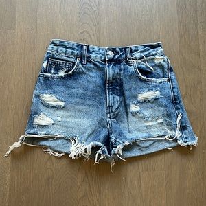 Bershka Distressed Shorts
